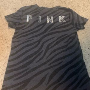 Pink zebra print top